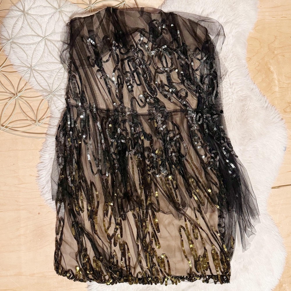 Vera Wang sequin runway dress